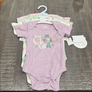 Koala Baby 4 piece bodysuit bundle 3-6 month NWT
